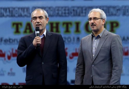 مراسم افتتاحیه مسابقات بین‌المللی کشتی جام جهان پهلوان تختی در تبریز