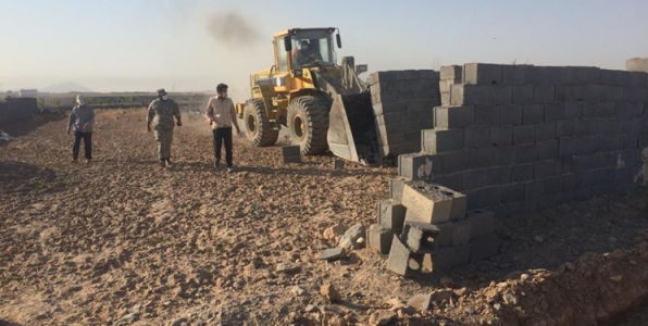 قلع و قمع ۴۶ فقره ساخت و ساز غیر مجاز در شهرستان ایلام 